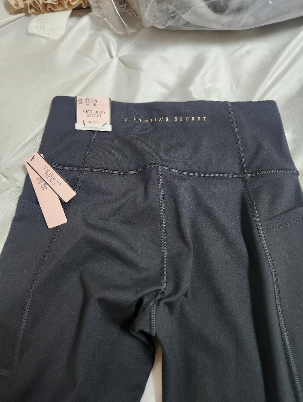Nwt Victoria's Secret Black High Rise Studio Active Leggings